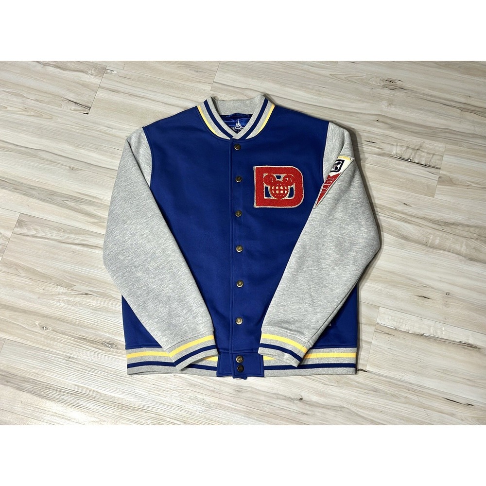 Walt Disney World Parks WDW 1971 Mickey Mouse Blue Letterman 71 Jacket Size M